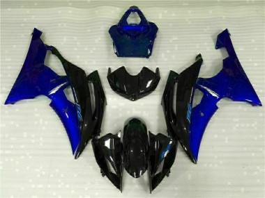2008-2016 Bleu Noir Yamaha YZF R6 Carrosserie Moto