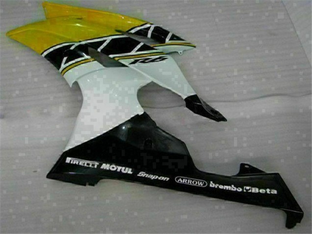 2008-2016 Jaune Blanc Yamaha YZF R6 Carénage Moto 2008-2016 Jaune Blanc Yamaha YZF R6 Carénage Moto