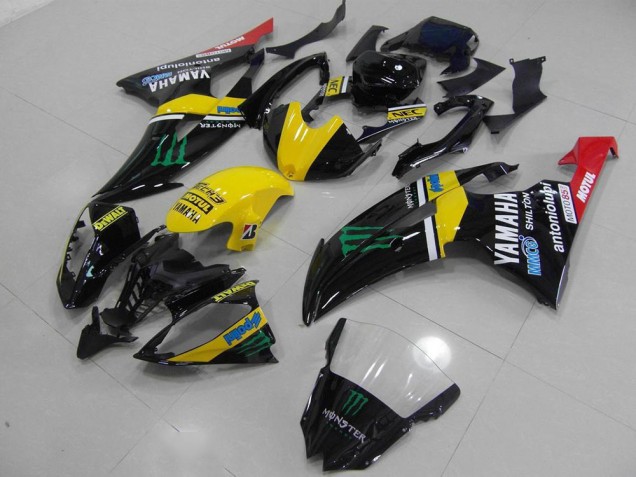 2008-2016 Jaune Monster Yamaha YZF R6 Carrosserie Moto