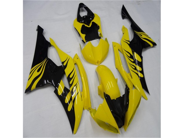 2008-2016 Jaune Noir Yamaha YZF R6 Carénage Moto 2008-2016 Jaune Noir Yamaha YZF R6 Carénage Moto
