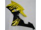 2008-2016 Jaune Noir Yamaha YZF R6 Carénage Moto 2008-2016 Jaune Noir Yamaha YZF R6 Carénage Moto