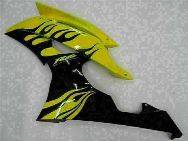 2008-2016 Jaune Noir Yamaha YZF R6 Carénages Moto 2008-2016 Jaune Noir Yamaha YZF R6 Carénages Moto