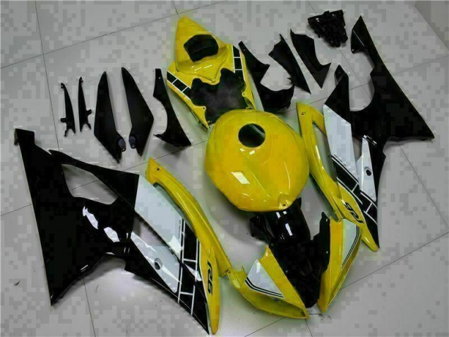 2008-2016 Jaune Noir Yamaha YZF R6 Carrosserie Moto 2008-2016 Jaune Noir Yamaha YZF R6 Carrosserie Moto