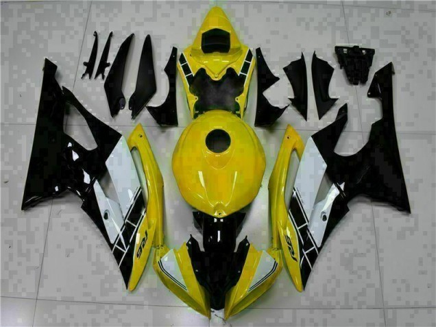 2008-2016 Jaune Noir Yamaha YZF R6 Carrosserie Moto 2008-2016 Jaune Noir Yamaha YZF R6 Carrosserie Moto