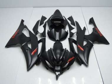 2008-2016 Noir Mat Rouge Décalque Yamaha YZF R6 Carénage Moto