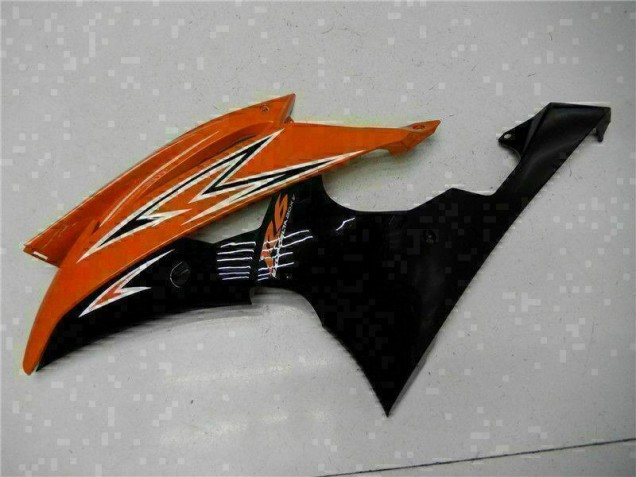 2008-2016 Orange Noir Yamaha YZF R6 Carénage Moto 2008-2016 Orange Noir Yamaha YZF R6 Carénage Moto