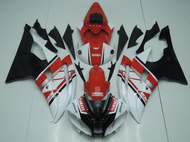 2008-2016 Rouge Blanc Noir Yamaha YZF R6 Carrosserie Moto 2008-2016 Rouge Blanc Noir Yamaha YZF R6 Carrosserie Moto