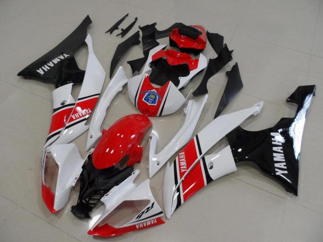 2008-2016 Rouge Blanc Noir Yamaha YZF R6 Kit Carénages Motos 2008-2016 Rouge Blanc Noir Yamaha YZF R6 Kit Carénages Motos