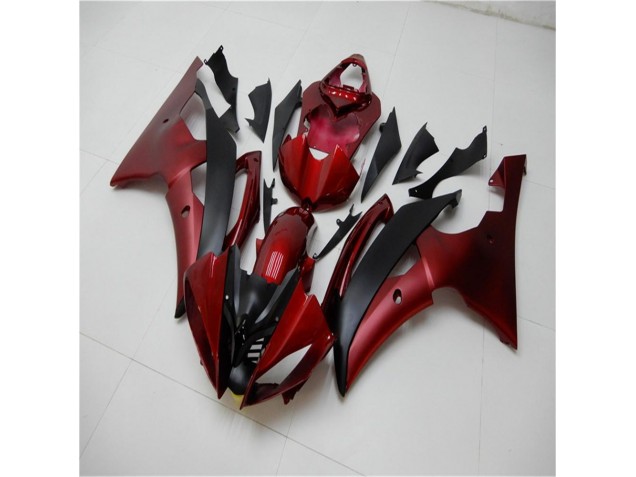 2008-2016 Rouge Noir Yamaha YZF R6 Carénages Moto 2008-2016 Rouge Noir Yamaha YZF R6 Carénages Moto
