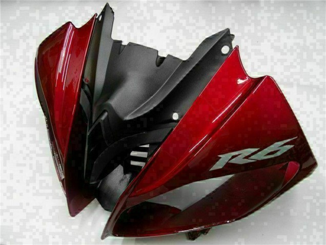 2008-2016 Rouge Noir Yamaha YZF R6 Carrosserie Moto 2008-2016 Rouge Noir Yamaha YZF R6 Carrosserie Moto