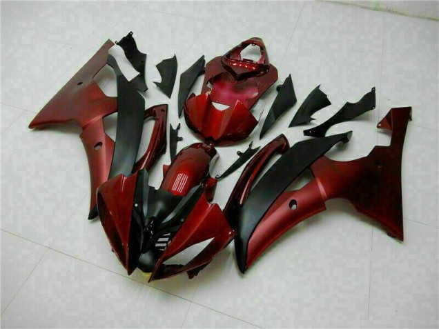 2008-2016 Rouge Noir Yamaha YZF R6 Kit Carénages Motos Complet 2008-2016 Rouge Noir Yamaha YZF R6 Kit Carénages Motos Complet