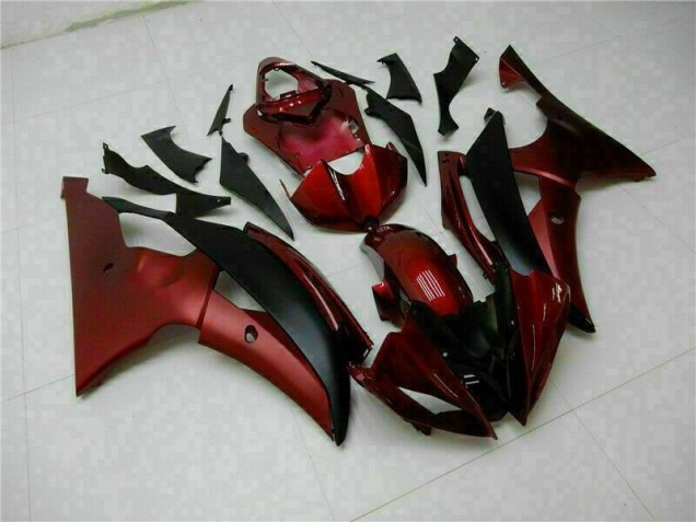 2008-2016 Rouge Noir Yamaha YZF R6 Kit Carénages Motos Complet 2008-2016 Rouge Noir Yamaha YZF R6 Kit Carénages Motos Complet