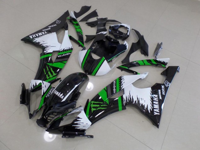 2008-2016 Spécial Blanc Vert Monster Yamaha YZF R6 Carénage Moto 2008-2016 Spécial Blanc Vert Monster Yamaha YZF R6 Carénage Moto
