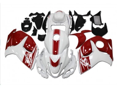 2008-2019 Blanc Rouge Suzuki GSXR 1300 Hayabusa Carénages Moto