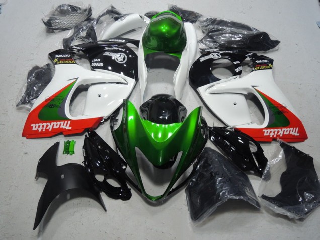 2008-2019 Blanc Vert Makita Suzuki GSXR 1300 Hayabusa Carénage Moto 2008-2019 Blanc Vert Makita Suzuki GSXR 1300 Hayabusa Carénage Moto