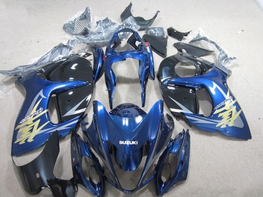 2008-2019 Bleu Blanc Or Décalque Suzuki GSXR 1300 Hayabusa Carénage Moto