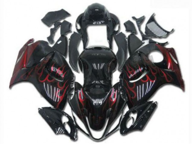2008-2019 Noir Rouge Suzuki GSXR 1300 Hayabusa Carénages Moto & Carrosserie