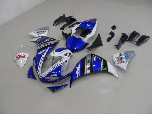 2009-2011 Bleu Blanc Yamaha YZF R1 Carrosserie Moto 2009-2011 Bleu Blanc Yamaha YZF R1 Carrosserie Moto