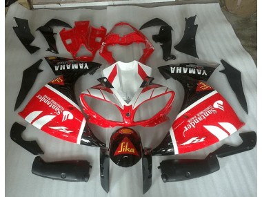 2009-2011 Rouge Blanc et Noir Graphique Yamaha YZF R1 Carénage Moto