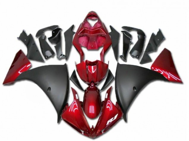 2009-2011 Rouge Noir Yamaha YZF R1 Carénage Moto 2009-2011 Rouge Noir Yamaha YZF R1 Carénage Moto