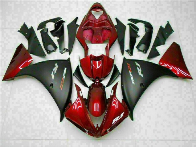 2009-2011 Rouge Noir Yamaha YZF R1 Carénages Moto 2009-2011 Rouge Noir Yamaha YZF R1 Carénages Moto
