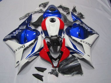 2009-2012 Blanc Bleu Rouge DREAM Honda CBR600RR Carénage Moto