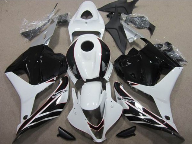 2009-2012 Blanc Noir Honda CBR600RR Carénage Moto 2009-2012 Blanc Noir Honda CBR600RR Carénage Moto