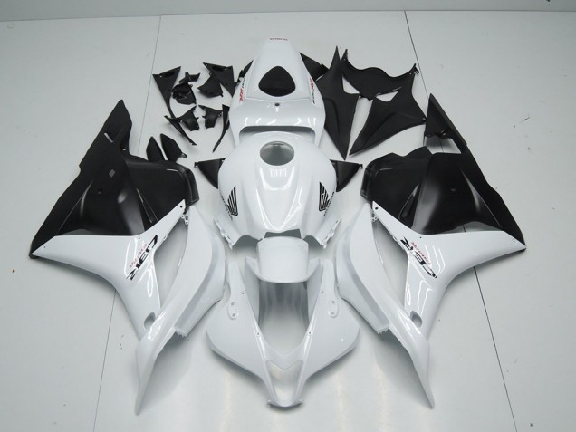 2009-2012 Blanc Noir Mat Honda CBR600RR Carénage Moto 2009-2012 Blanc Noir Mat Honda CBR600RR Carénage Moto