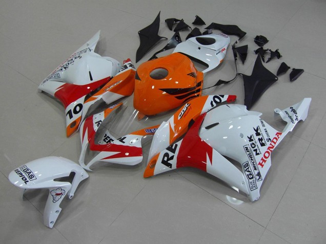 2009-2012 Blanc Repsol Honda CBR600RR Carénage Moto 2009-2012 Blanc Repsol Honda CBR600RR Carénage Moto