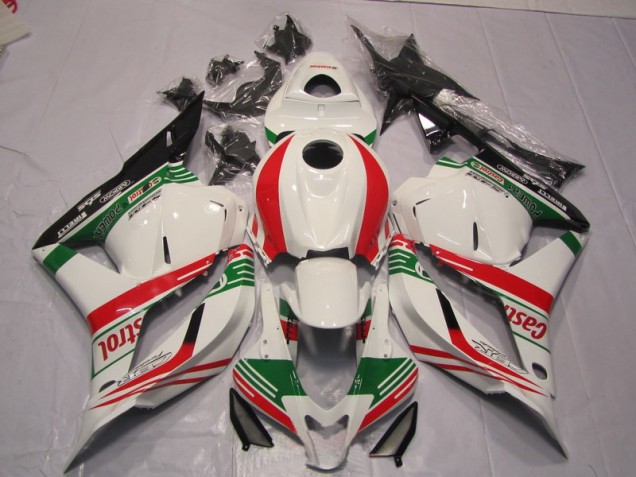 2009-2012 Blanc Vert Rouge Honda CBR600RR Carénage Moto 2009-2012 Blanc Vert Rouge Honda CBR600RR Carénage Moto