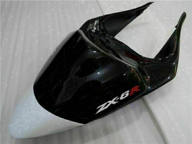 2009-2012 Noir Blanc 3M Touch4 Kawasaki ZX6R Carénages Moto 2009-2012 Noir Blanc 3M Touch4 Kawasaki ZX6R Carénages Moto