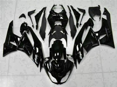 2009-2012 Noir Blanc Ninja Kawasaki ZX6R Carénage Moto