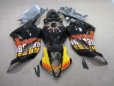 2009-2012 Noir Jaune Honda CBR600RR Carénage Moto