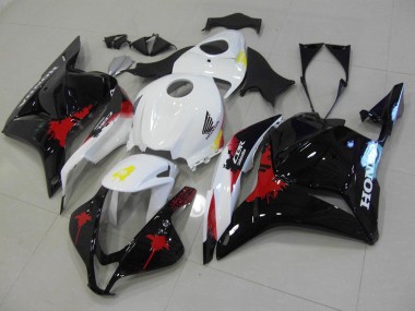2009-2012 Noir Rouge Blanc Honda CBR600RR Carénage Moto