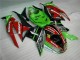 2009-2012 Noir Rouge Vert Motocard Kawasaki ZX6R Carénage Moto 2009-2012 Noir Rouge Vert Motocard Kawasaki ZX6R Carénage Moto