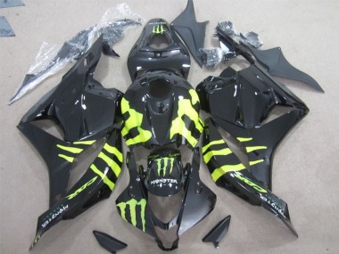 2009-2012 Noir Vert Monster Honda CBR600RR Carénage Moto