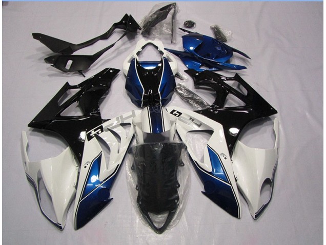 2009-2014 Blanc Bleu BMW S1000RR Carrosserie Moto 2009-2014 Blanc Bleu BMW S1000RR Carrosserie Moto