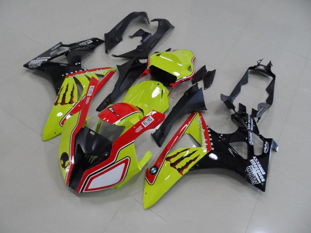 2009-2014 Vert Rouge Monster BMW S1000RR Carénage Moto 2009-2014 Vert Rouge Monster BMW S1000RR Carénage Moto