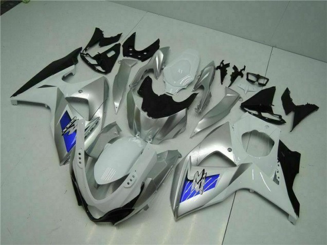 2009-2016 Argent Blanc Suzuki GSXR 1000 Carénage Moto 2009-2016 Argent Blanc Suzuki GSXR 1000 Carénage Moto