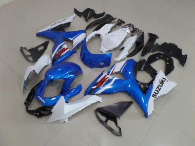2009-2016 Bleu Blanc Suzuki GSXR 1000 Carénage Moto