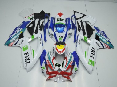 2009-2016 Fixi Light Bleu Suzuki GSXR 1000 Carénage Moto
