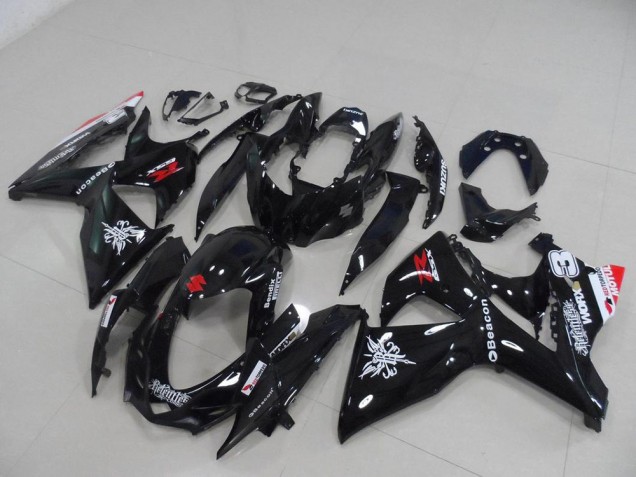 2009-2016 Noir Beacon Suzuki GSXR 1000 Carénage Moto 2009-2016 Noir Beacon Suzuki GSXR 1000 Carénage Moto
