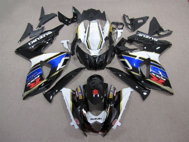 2009-2016 Noir Bleu Blanc Dark Dog Suzuki GSXR 1000 Carénage Moto 2009-2016 Noir Bleu Blanc Dark Dog Suzuki GSXR 1000 Carénage Moto