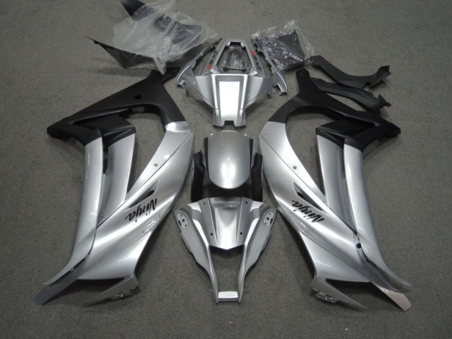 2011-2015 Argent Noir Ninja Kawasaki ZX10R Carénage Moto 2011-2015 Argent Noir Ninja Kawasaki ZX10R Carénage Moto