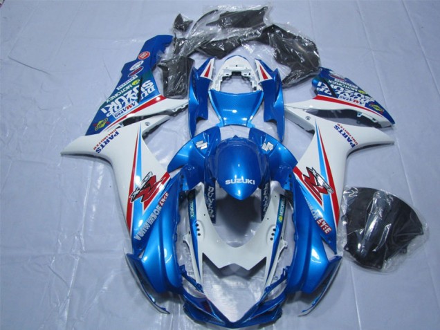 2011-2021 Bleu Blanc Suzuki GSXR 600 Carénage Moto 2011-2021 Bleu Blanc Suzuki GSXR 600 Carénage Moto