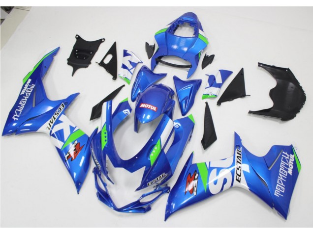 2011-2021 Bleu Blanc Vert Suzuki GSXR 600/750 Carénage Moto 2011-2021 Bleu Blanc Vert Suzuki GSXR 600/750 Carénage Moto