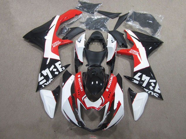 2011-2021 Noir Rouge Suzuki GSXR 750 Carénage Moto 2011-2021 Noir Rouge Suzuki GSXR 750 Carénage Moto