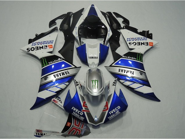 2012-2014 Bleu Blanc IVECO Yamaha YZF R1 Carénage Moto 2012-2014 Bleu Blanc IVECO Yamaha YZF R1 Carénage Moto