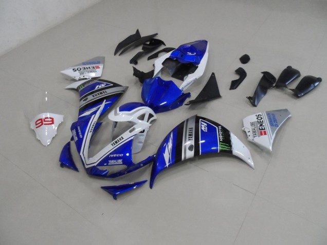 2012-2014 Bleu Blanc Yamaha YZF R1 Carénages Moto 2012-2014 Bleu Blanc Yamaha YZF R1 Carénages Moto