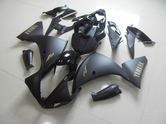 2012-2014 Noir Mat Or Décalque Yamaha YZF R1 Carénage Moto 2012-2014 Noir Mat Or Décalque Yamaha YZF R1 Carénage Moto